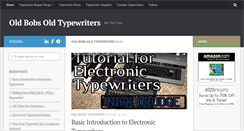 Desktop Screenshot of oldbobsoldtypewriters.com