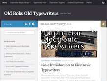 Tablet Screenshot of oldbobsoldtypewriters.com